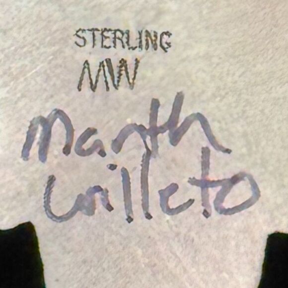 Navajo handcrafted Thunderbird pendant by Martha Willeto.  CHAIN NOT INCLUDED! - Picture 4 of 4